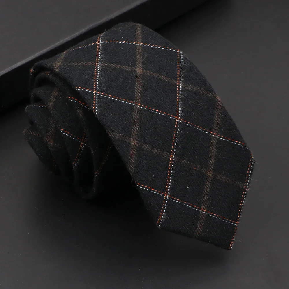 Mens Classic Cotton Ties High Quality Handmade Skinny 6CM Neck Tie Plaid Solid Color Striped Narrow Business Shirt Accessories - Image 53