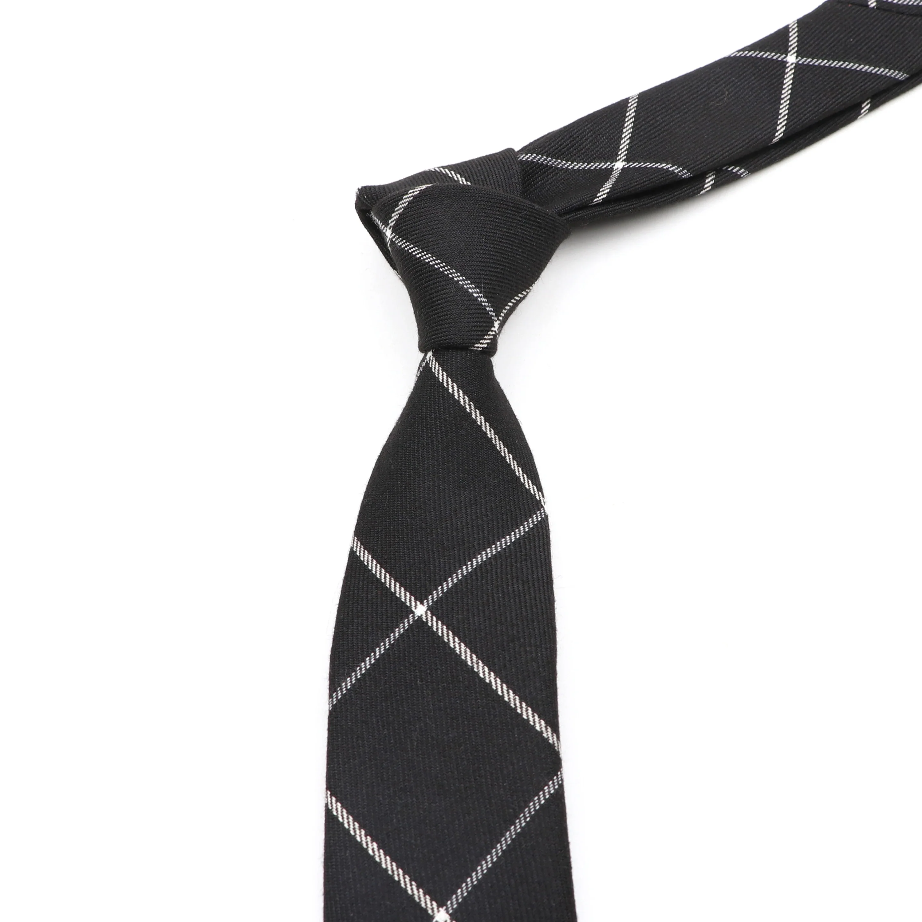 Mens Classic Cotton Ties High Quality Handmade Skinny 6CM Neck Tie Plaid Solid Color Striped Narrow Business Shirt Accessories - Image 6