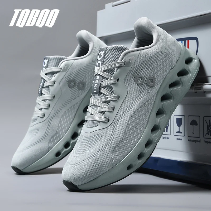 Men's Cushioned Running Shoes Energy Return Breathable Knit Arch Support Shock Absorption Marathon Women Casual Sneakers - Image 3