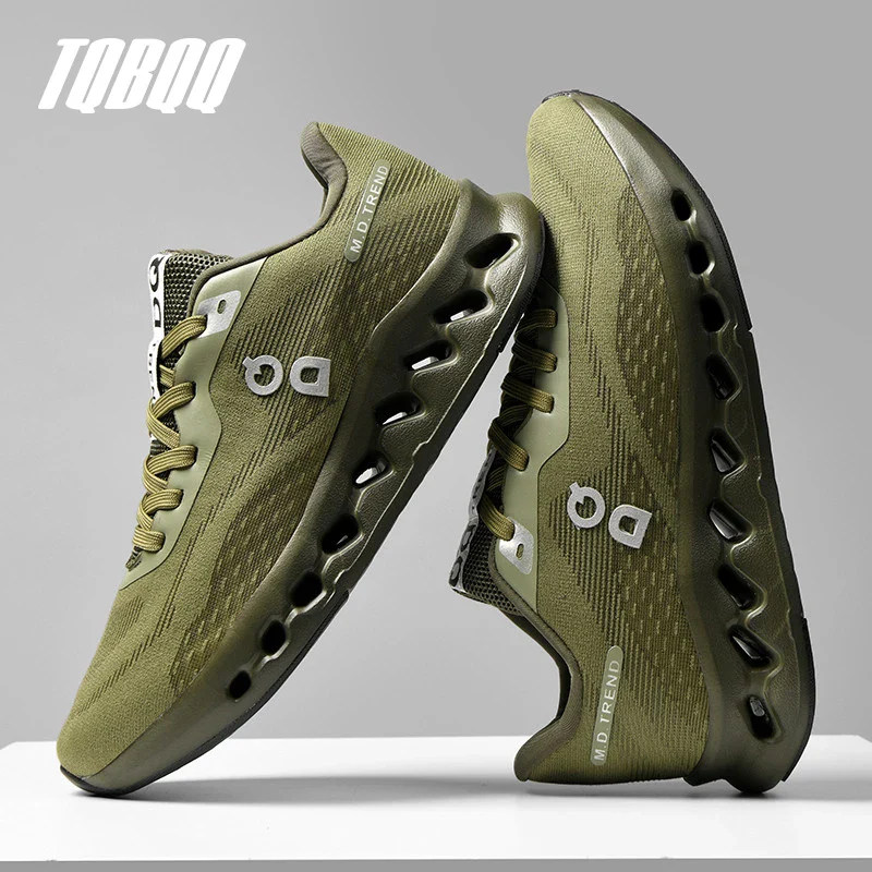 Men's Cushioned Running Shoes Energy Return Breathable Knit Arch Support Shock Absorption Marathon Women Casual Sneakers - Image 4