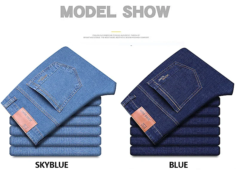 Men's Denim Jeans Thin Summer Straight Business Soft Fashion New High Quality Pants New Arrivals Dropship OL Work Trousers - Image 8