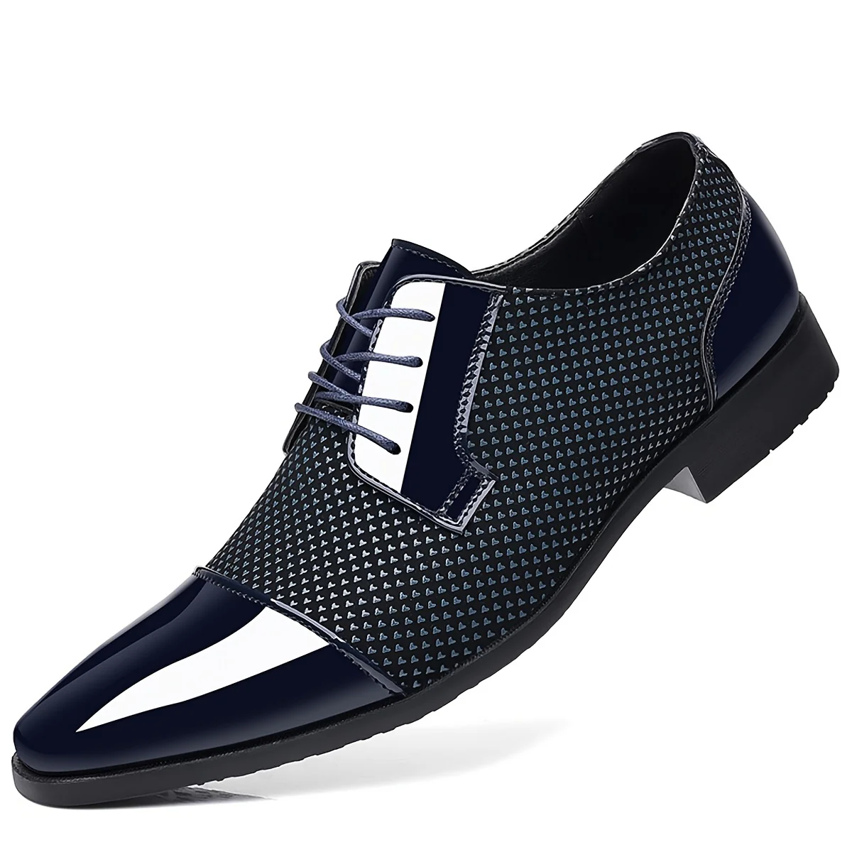 Men'S Dress Shoes Classic Lace-Up Formal Oxfords Modern Tuxedo Business Casual Scale Pattern Comfort Formal Shoes for Men Father'S Day Gift - Image 11