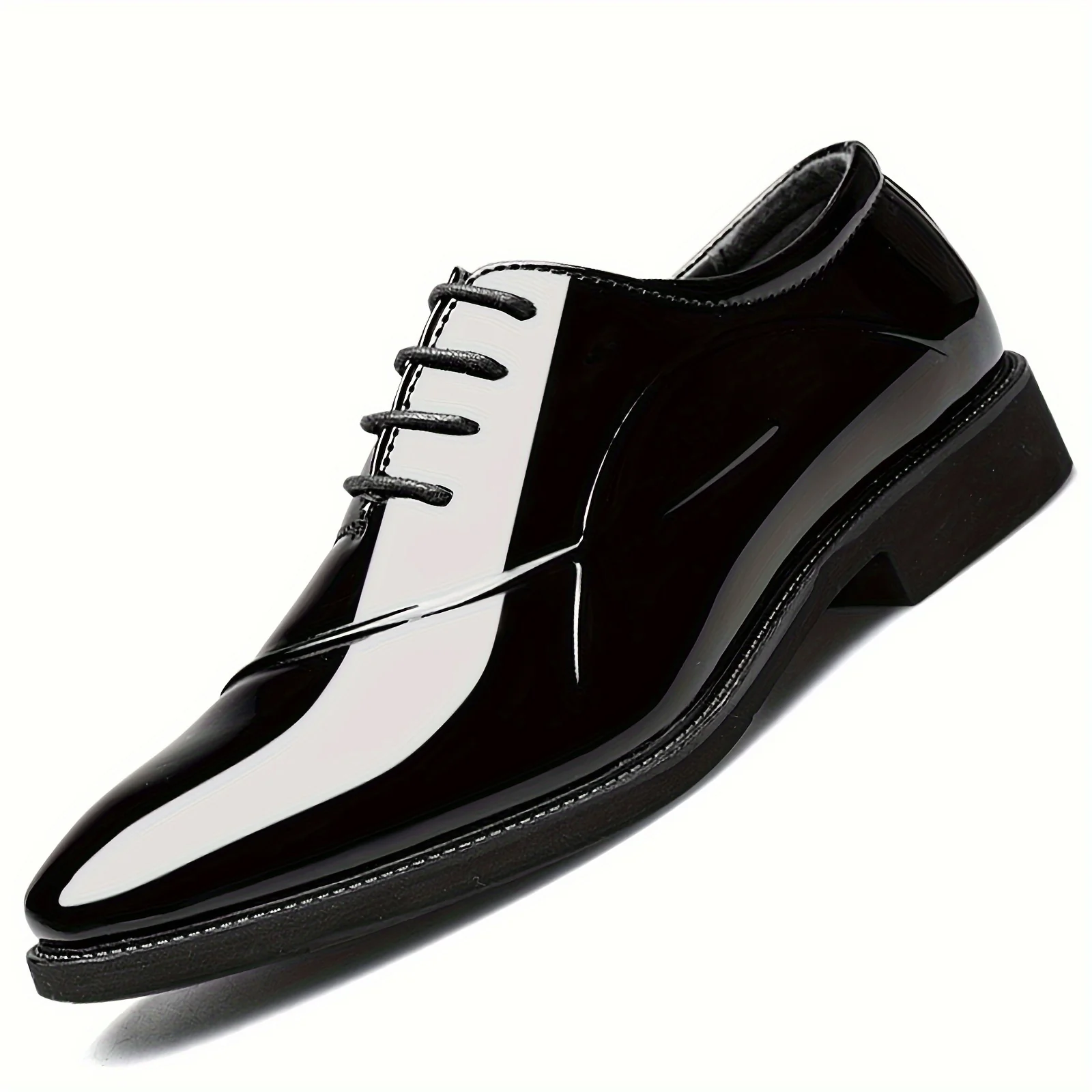 Men's Dress Shoes Classic Modern Formal Business Oxford Comfortable Tuxedo Casual Lace Up Derbys Shoes for Men Father's Day Gift - Image 8