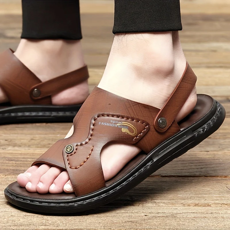 Men's Dual Purpose Sandals, Casual Hollow Out Non Slip Shoes, Open Toe Shoes For Outdoor Beach, Spring And Summer - Image 5