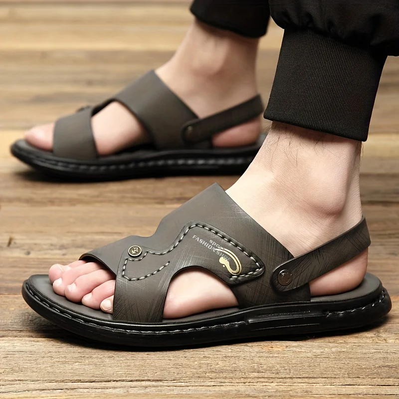 Men's Dual Purpose Sandals, Casual Hollow Out Non Slip Shoes, Open Toe Shoes For Outdoor Beach, Spring And Summer - Image 9