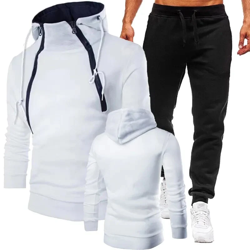 Men's Fashion Printed Hooded Tracksuits Women's Autumn Winter Hoodie+Pants 2-piece Pullover Athletic Sets Hoodie Sportwear Suis - Image 2