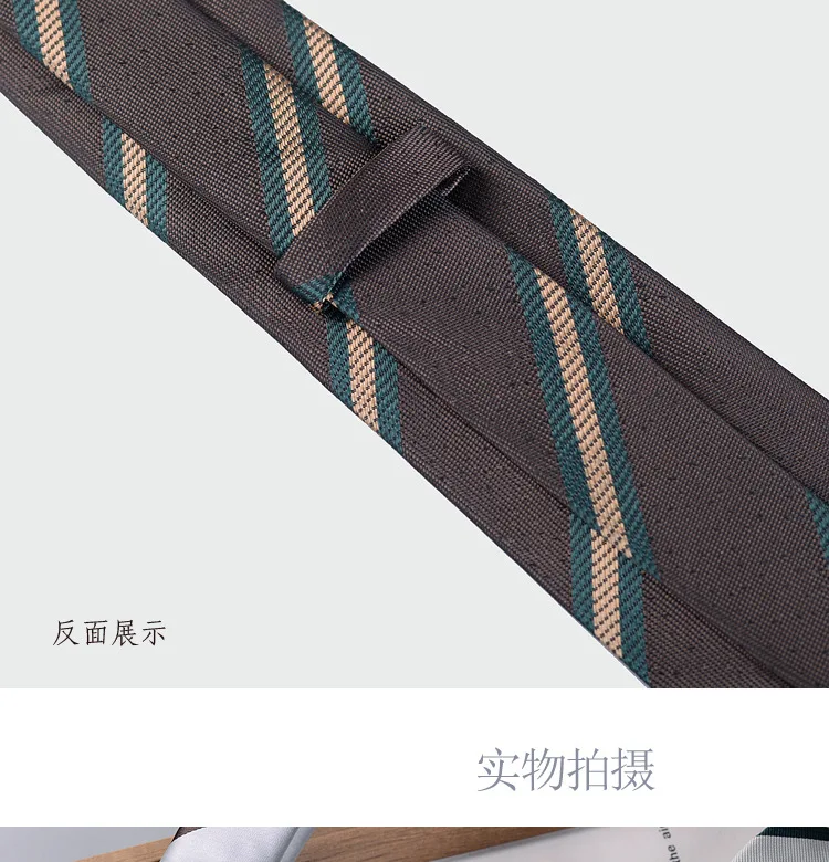 Men's Fashion Silk Tie 8cm Striped Novelty Necktie Blue Green Orange Color Ties For Men Floral Party Ties Wedding Business Gift - Image 5