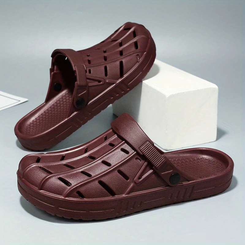 Men's Fashionable Breathable Oversized Clogs - Casual Slip-On Beach & Garden Sandals, EVA Material - Image 20