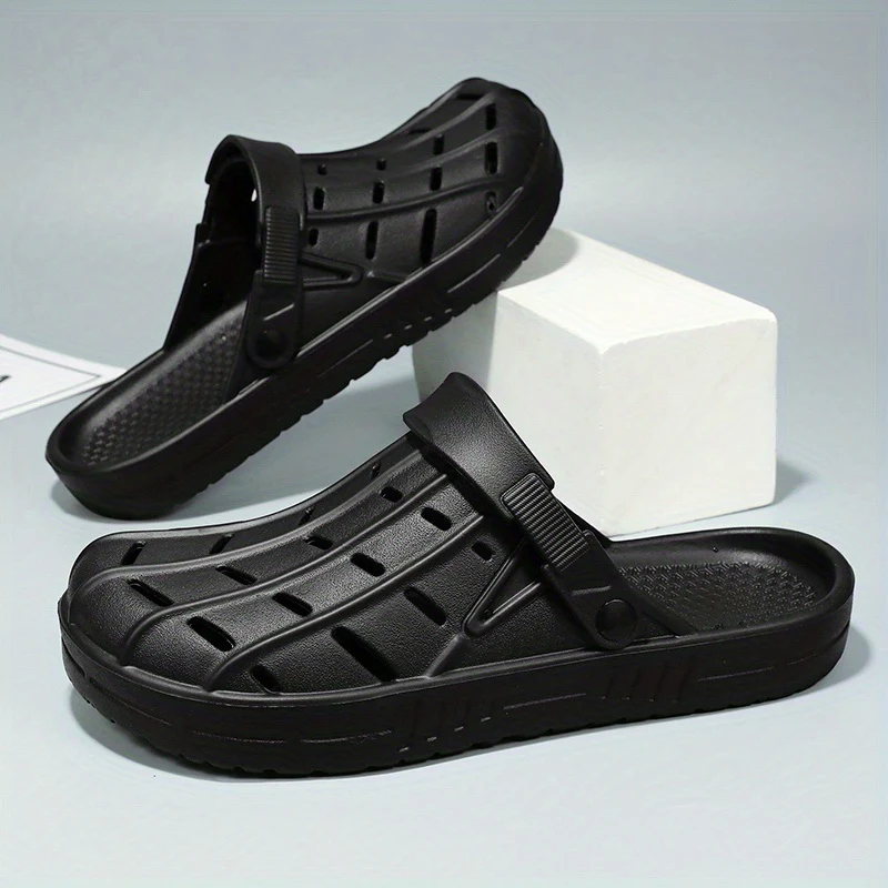 Men's Fashionable Breathable Oversized Clogs - Casual Slip-On Beach & Garden Sandals, EVA Material - Image 28