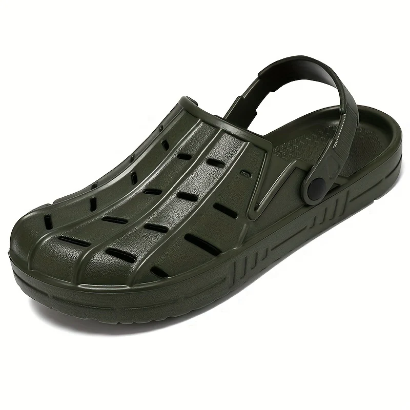 Men's Fashionable Breathable Oversized Clogs - Casual Slip-On Beach & Garden Sandals, EVA Material - Image 6