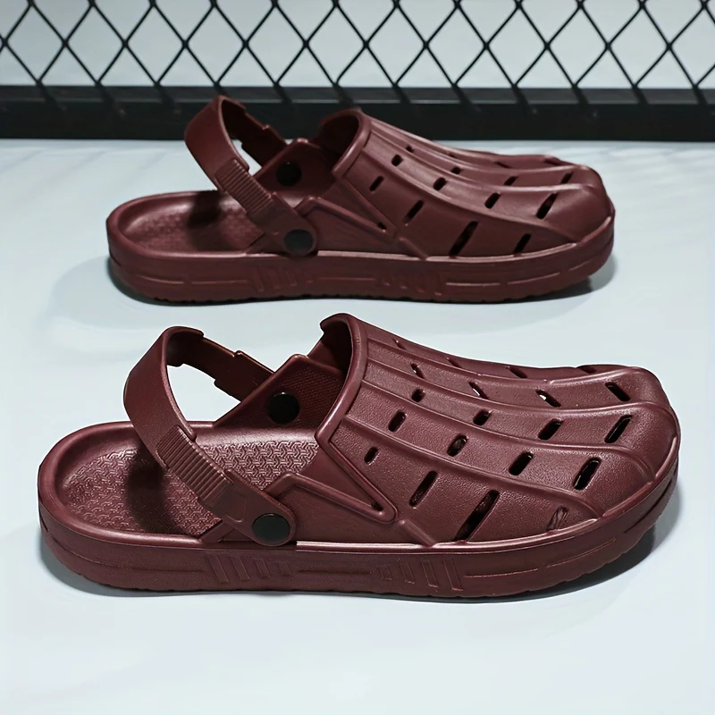 Men's Fashionable Breathable Oversized Clogs - Casual Slip-On Beach & Garden Sandals, EVA Material - Image 8