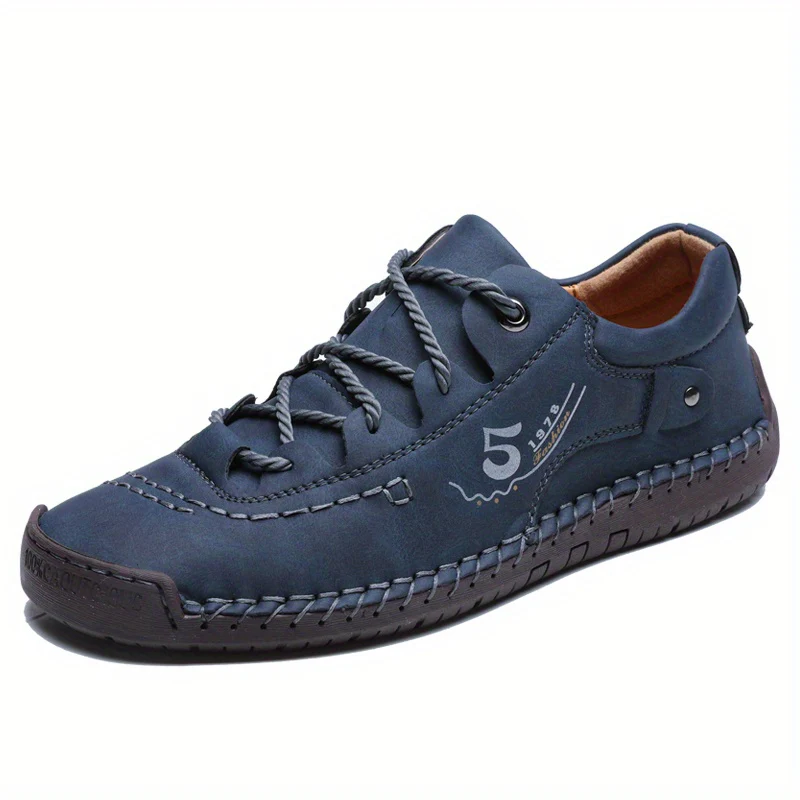Men's Handmade Stitching Casual Shoes Flats Outdoor Walking Sneakers - Image 29