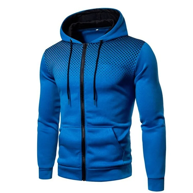 Mens Hoodie Zip Up Hoodie Sweatshirt Graphic Zipper Pocket Polka Pot Print Sports Outdoor Casual Daily Hoodies Slim Sweatshirts - Image 3