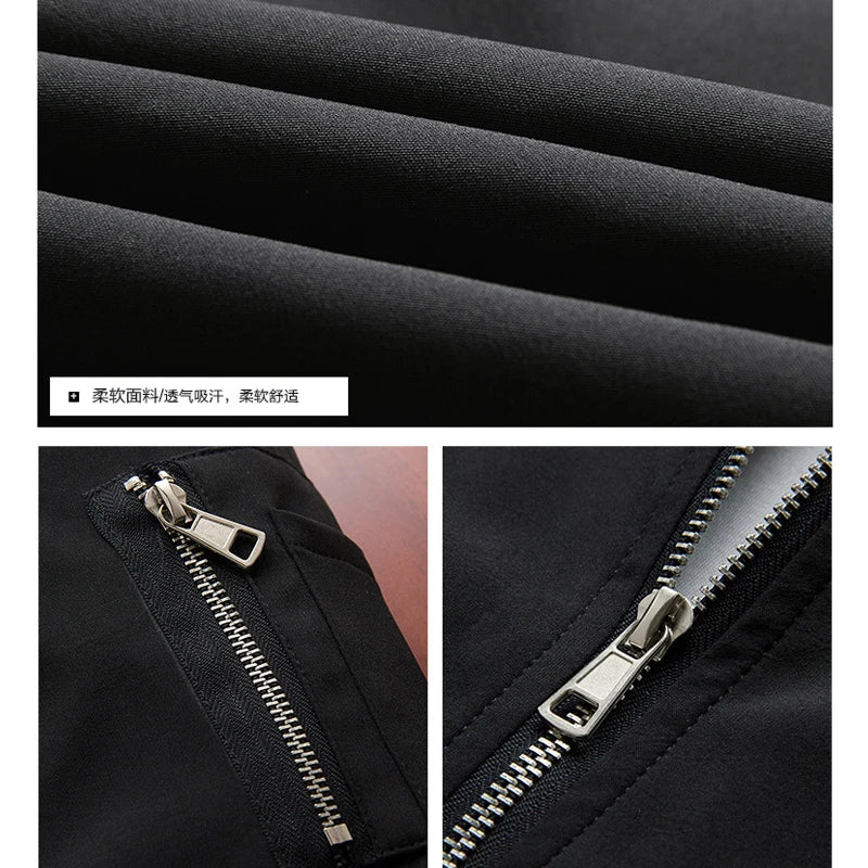 Mens Jackets Casual Coats Fashion Slim Men Jacket Male Motorcycle Streetwear Men's Bomber Jacket Simple British Style Man Coat - Image 6