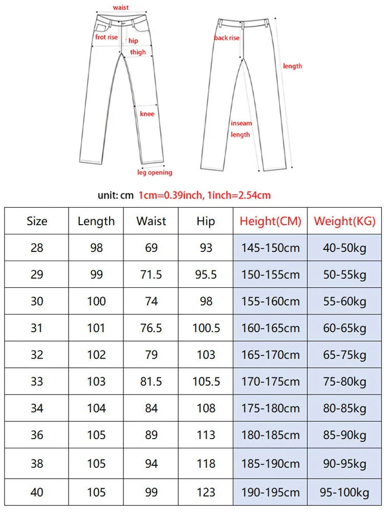 Men's Jeans Casual Long Straight Stretch Denim Pants Autumn Winter Classic Belted Jeans Korean Fashion Blue Black Jean Trousers - Image 8