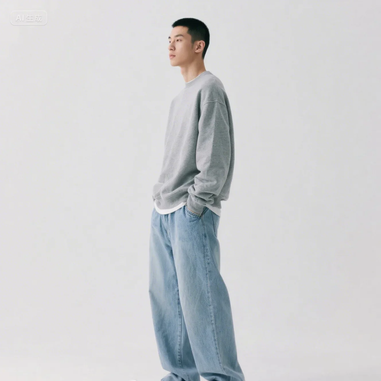 Mens Jeans Large Denim Jeans for Teens Trousers for Men Jean Baggy Pants Men's Fashion Man Male Streetwear Korean Men´s