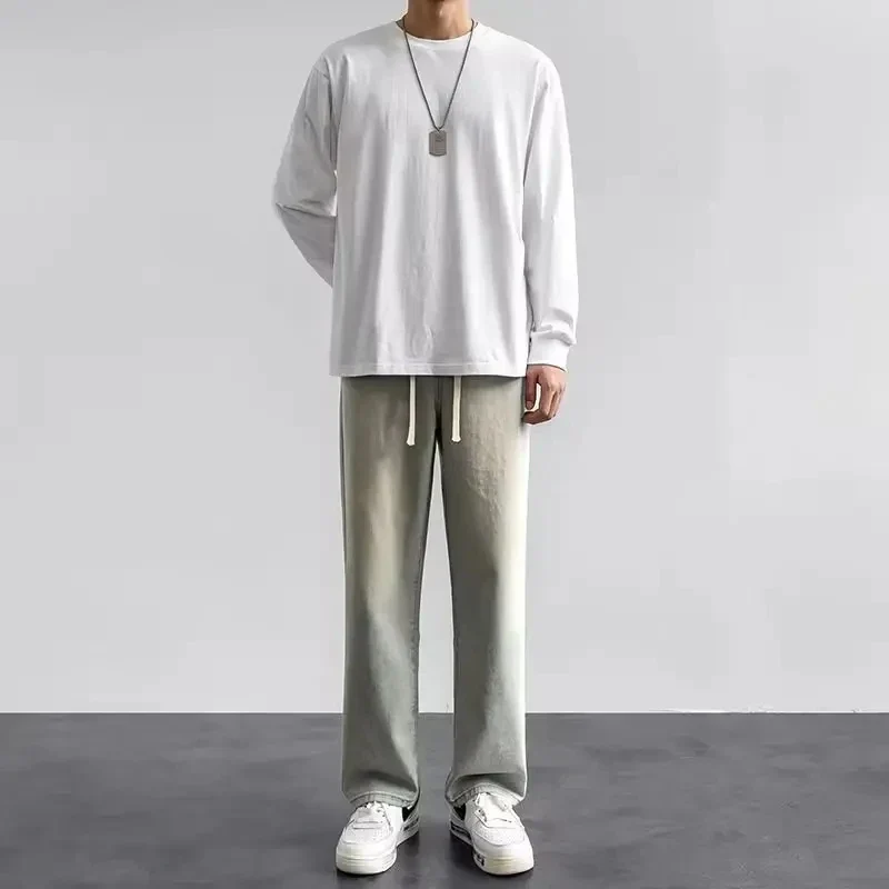 Mens Jeans Large Denim Jeans for Teens Trousers for Men Jean Baggy Pants Men's Fashion Man Male Streetwear Korean Men´s - Image 2