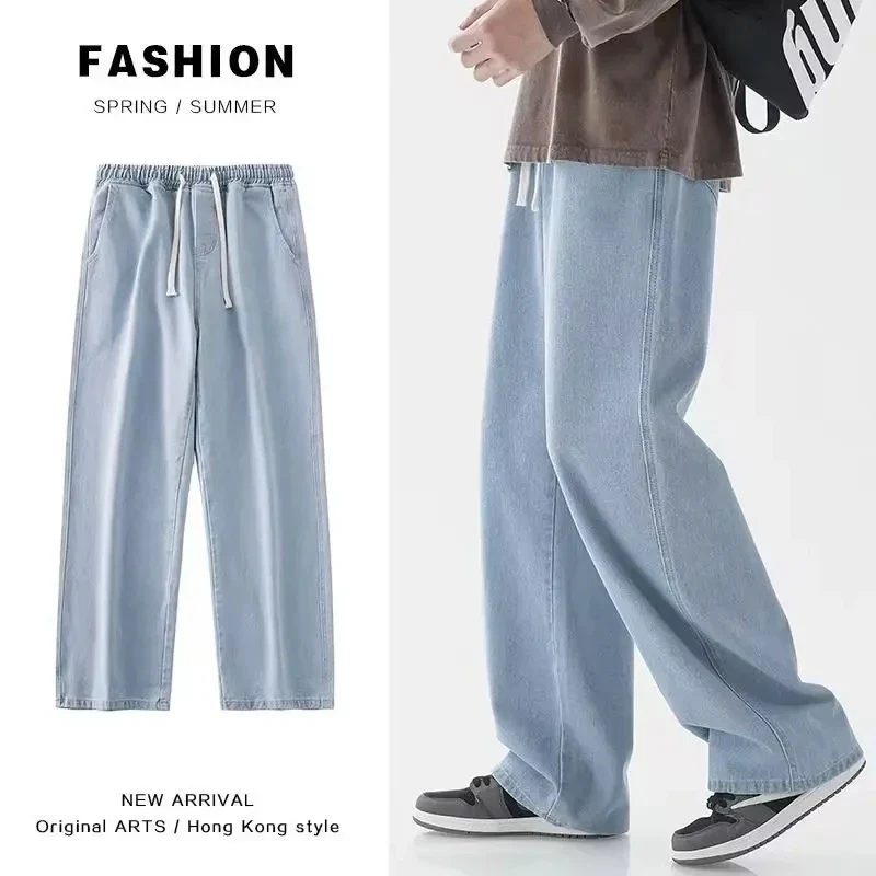 Mens Jeans Large Denim Jeans for Teens Trousers for Men Jean Baggy Pants Men's Fashion Man Male Streetwear Korean Men´s - Image 3