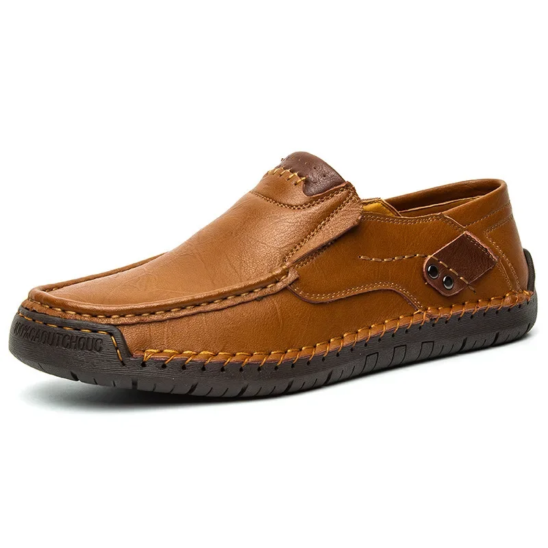 Mens Loafers Breathable Slip on Italian Driving Shoes Chaussure Homme Genuine Leather Men Handmade Casual Shoes - Image 3