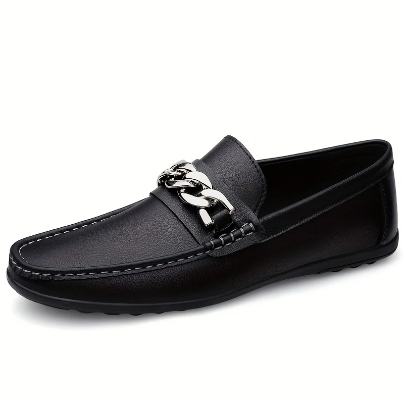 Men's Moc Toe Loafer Shoes, Driving Shoes, Comfy Non-slip Slip On Shoes, Men's Footwear, Spring And Summer - Image 2