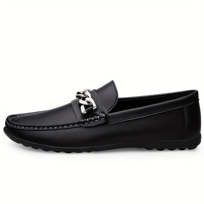 Men's Moc Toe Loafer Shoes, Driving Shoes, Comfy Non-slip Slip On Shoes, Men's Footwear, Spring And Summer - Image 7