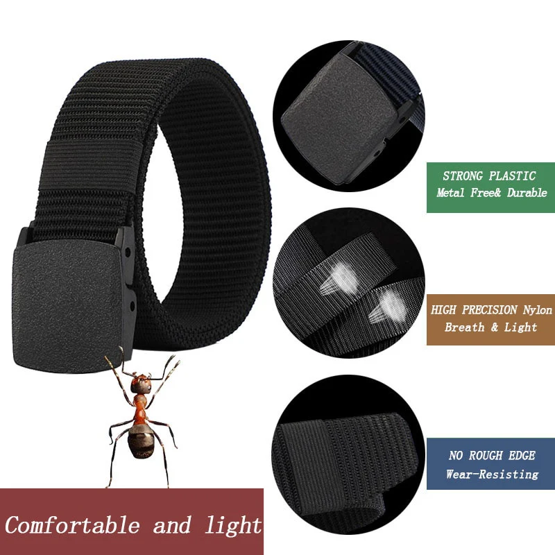 Mens Nylon Webbing Belts Canvas Casual Fabric Tactical Belt High Quality Accessories Military Jeans Army Waist Strap HB041 - Image 12