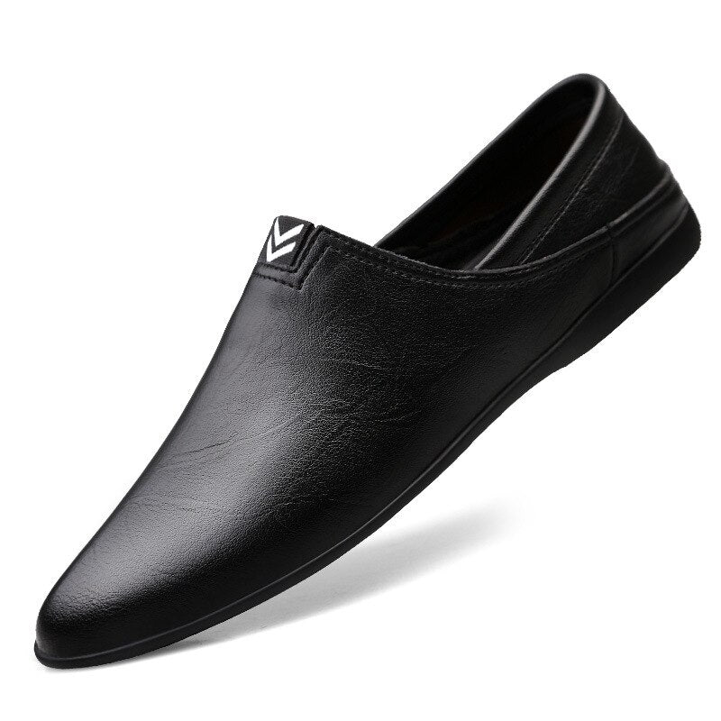 Men's Peas Shoes Comfortable Genuine Leather Men Casual Shoes Breathable Loafers Slip-on Footwear Walking Driving Shoes fg6 - Image 6