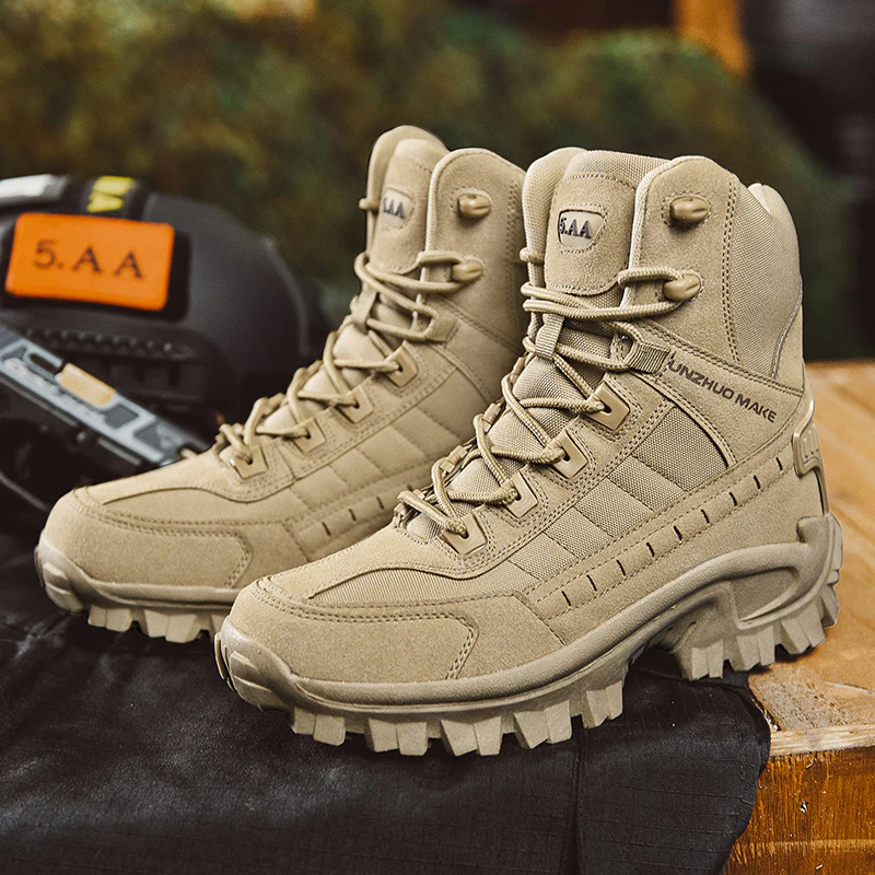 Mens Premium Suede Hiking Boots - Ultra-Durable, Anti-Skid Traction, Pillow Comfort - Perfect for Excursions, Trekking, and Hunting Adventures - Image 19