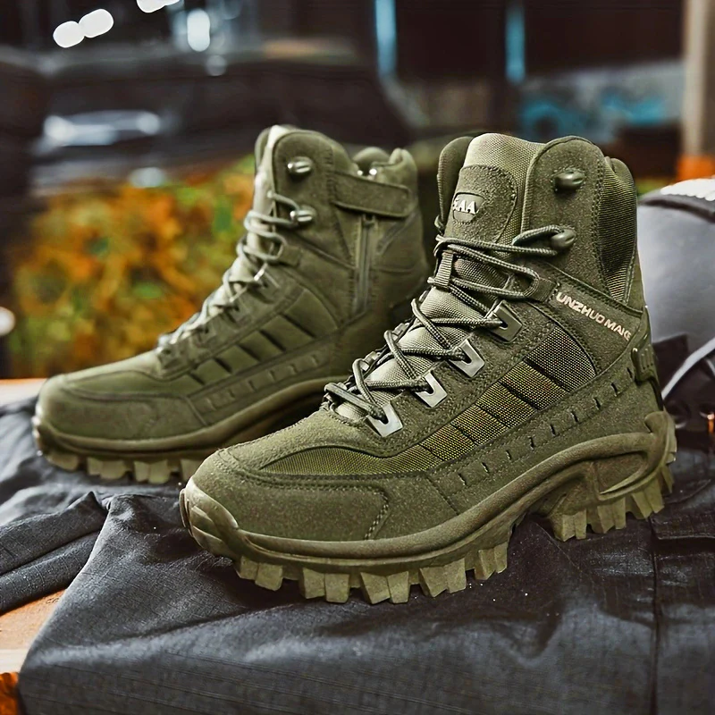 Mens Premium Suede Hiking Boots - Ultra-Durable, Anti-Skid Traction, Pillow Comfort - Perfect for Excursions, Trekking, and Hunting Adventures - Image 24