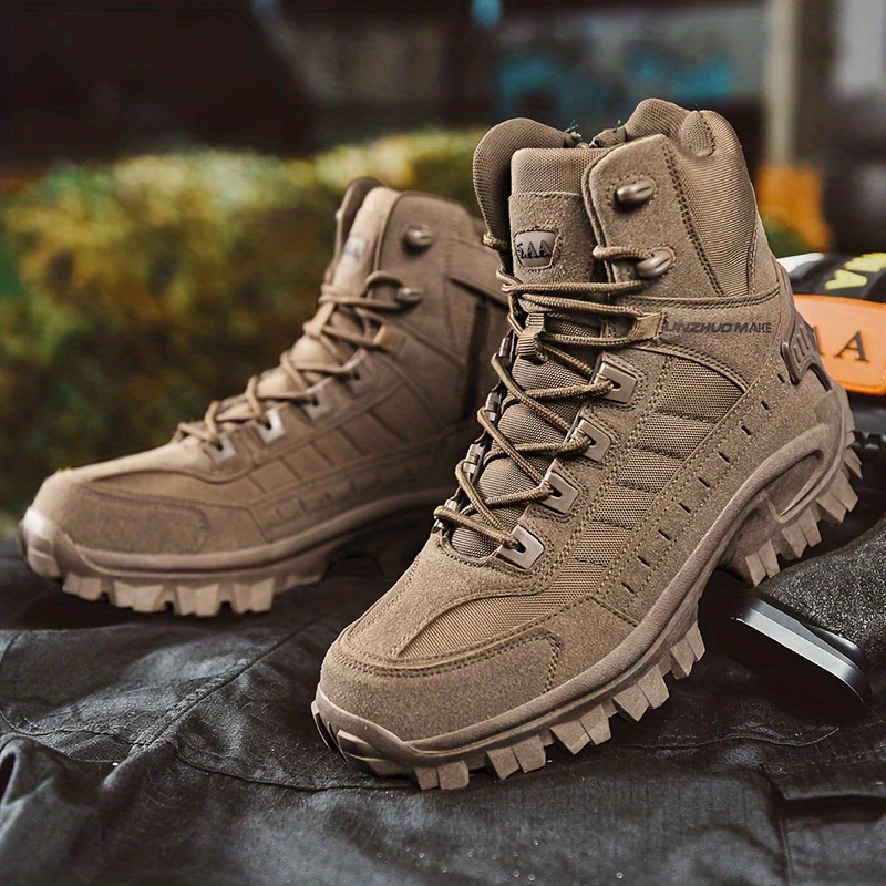 Mens Premium Suede Hiking Boots - Ultra-Durable, Anti-Skid Traction, Pillow Comfort - Perfect for Excursions, Trekking, and Hunting Adventures - Image 27