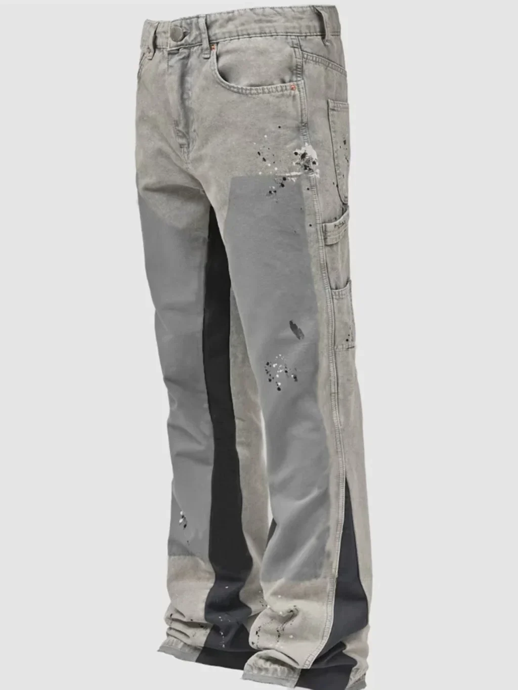 Men's Punk High Street Raw-Edge Skinny Jeans with Micro Trumpet Detail Y2K Low Rise Stretch Floor Length Biker Rock Pants 2025 - Image 21