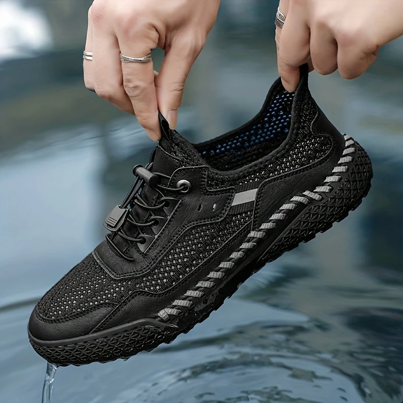 Men's Sandals, Casual Non Slip Shoes, Slip-on Shoes With Adjustable Shoelaces For Outdoor Beach, Spring And Summer - Image 4