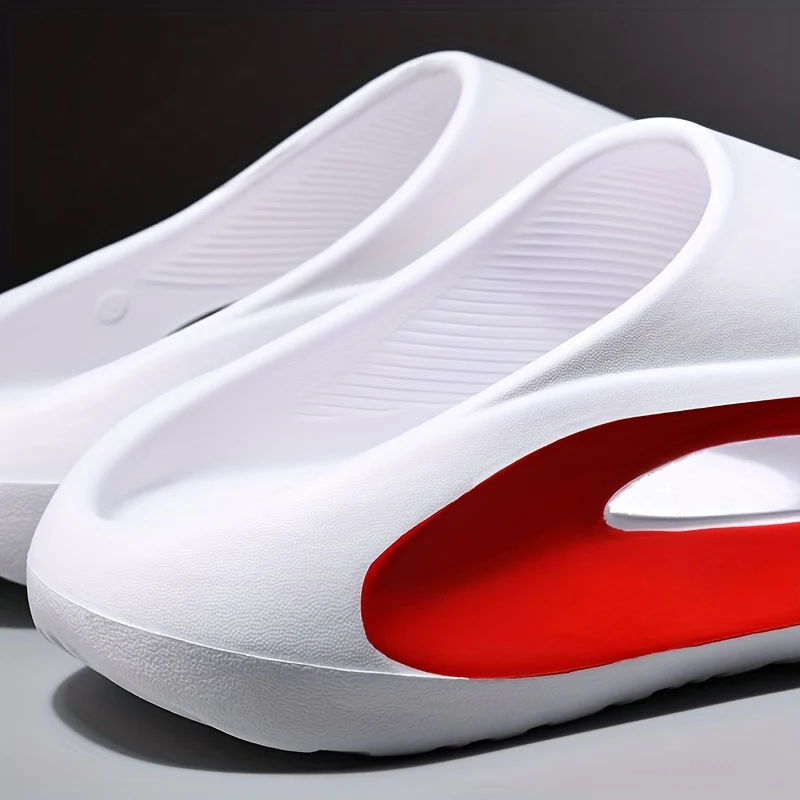 Men's Slippers Anti-collision Design Stepping On Feces Feeling Slippers Men's Bath Home Thickened Sole Heightened Sandals And Slippers Women - Image 10