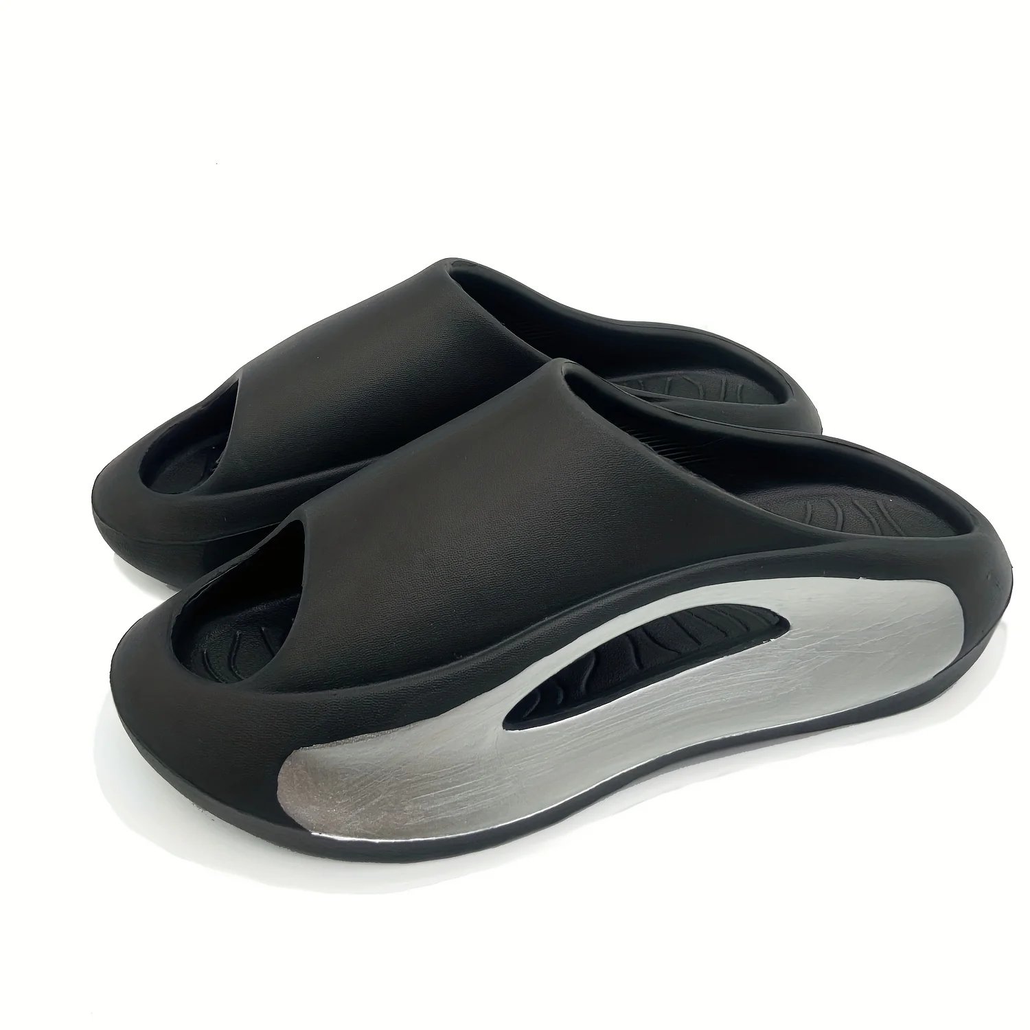 Men's Slippers Anti-collision Design Stepping On Feces Feeling Slippers Men's Bath Home Thickened Sole Heightened Sandals And Slippers Women - Image 22