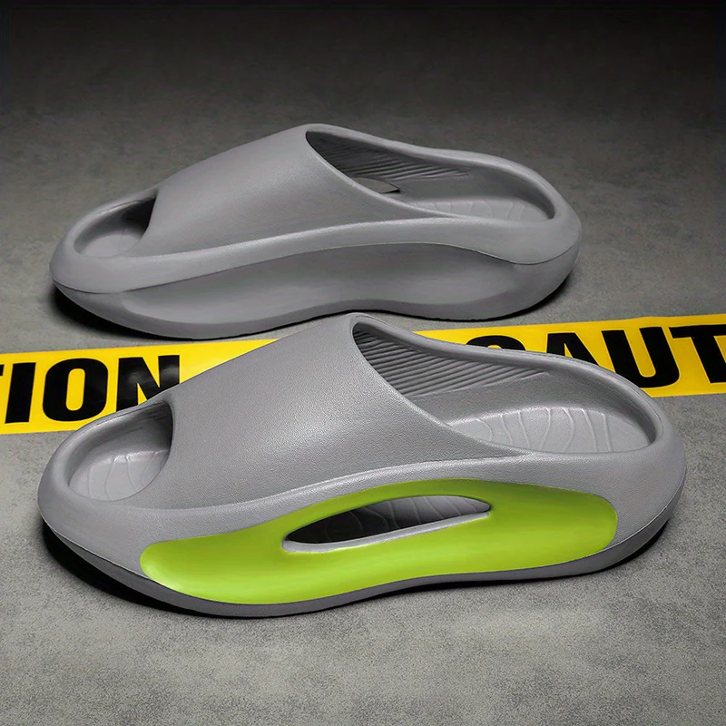 Men's Slippers Anti-collision Design Stepping On Feces Feeling Slippers Men's Bath Home Thickened Sole Heightened Sandals And Slippers Women - Image 34