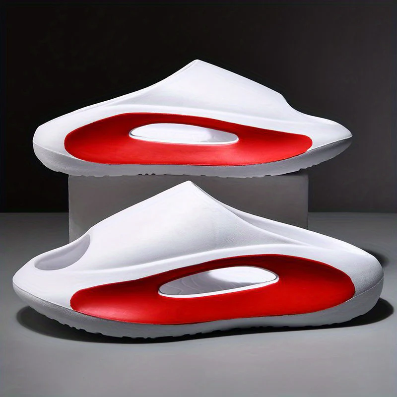 Men's Slippers Anti-collision Design Stepping On Feces Feeling Slippers Men's Bath Home Thickened Sole Heightened Sandals And Slippers Women - Image 40