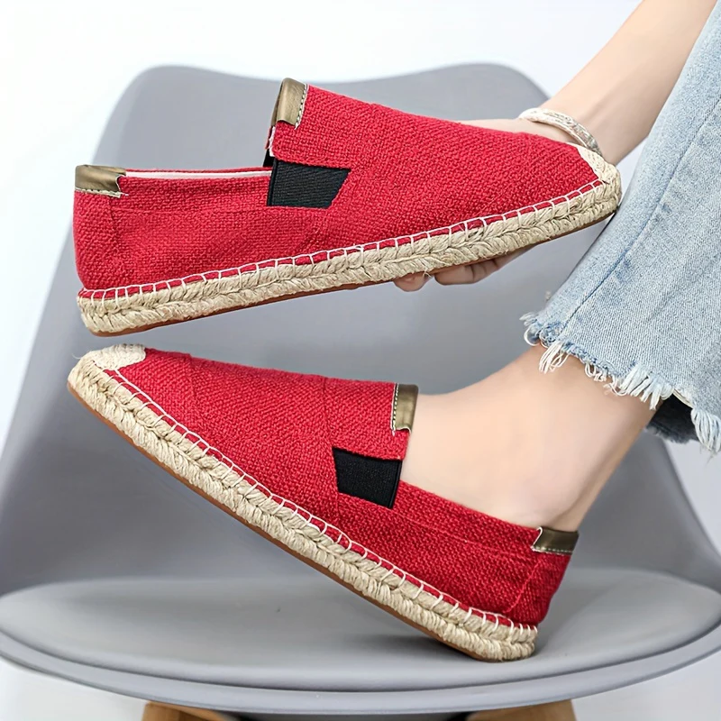 Men's Solid Color Simple Style Breathable Slip On Walking Shoes, Comfy Non Slip Casual Rubber Sole Shoes, Men's Footwear - Image 3