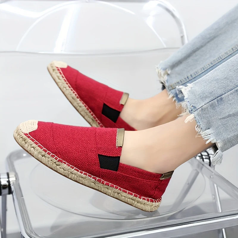 Men's Solid Color Simple Style Breathable Slip On Walking Shoes, Comfy Non Slip Casual Rubber Sole Shoes, Men's Footwear - Image 7