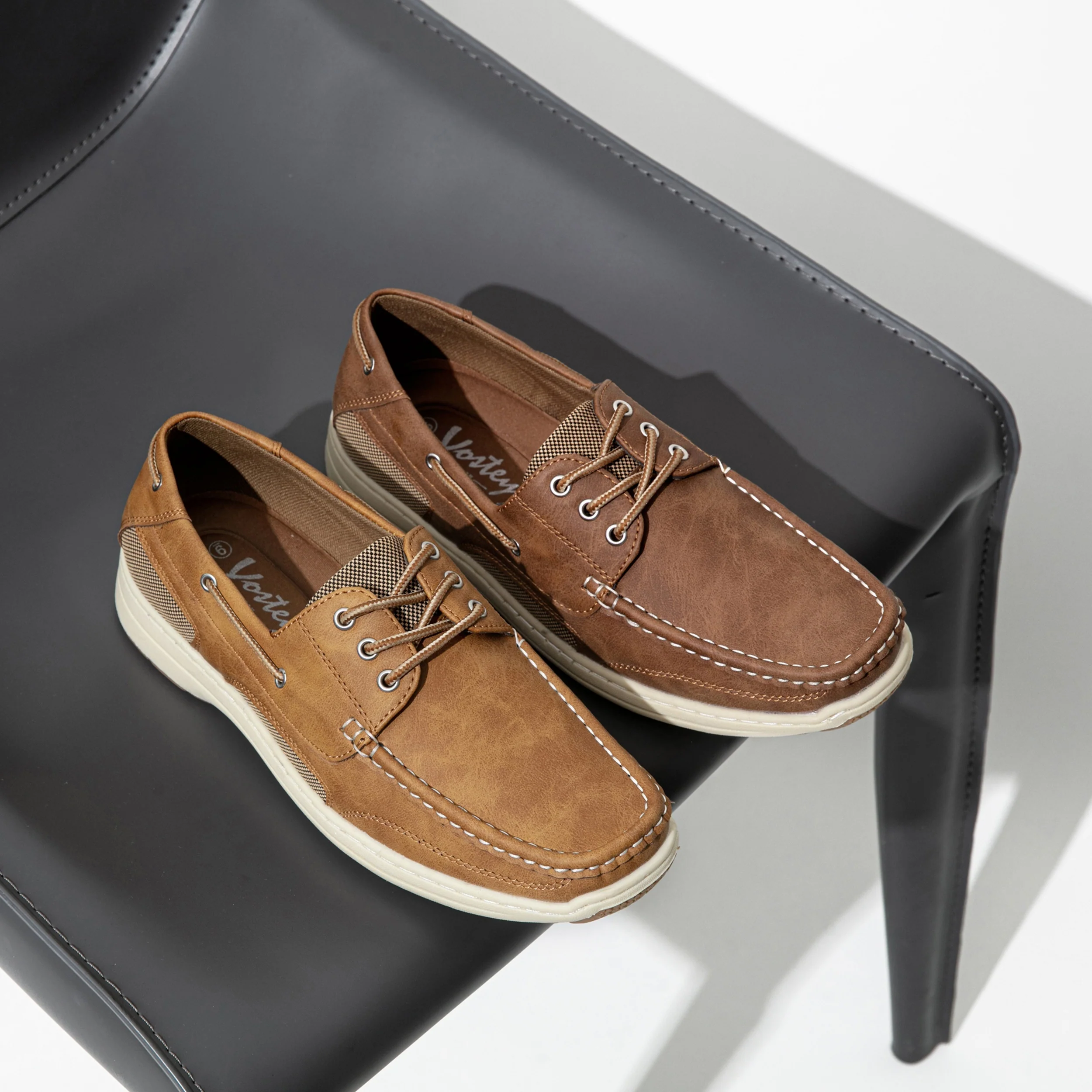 Men's Solid Colour Loafer Shoes, Comfy Non Slip Rubber Sole Casual Durable Dress Shoes, Men's Footwear - Image 2