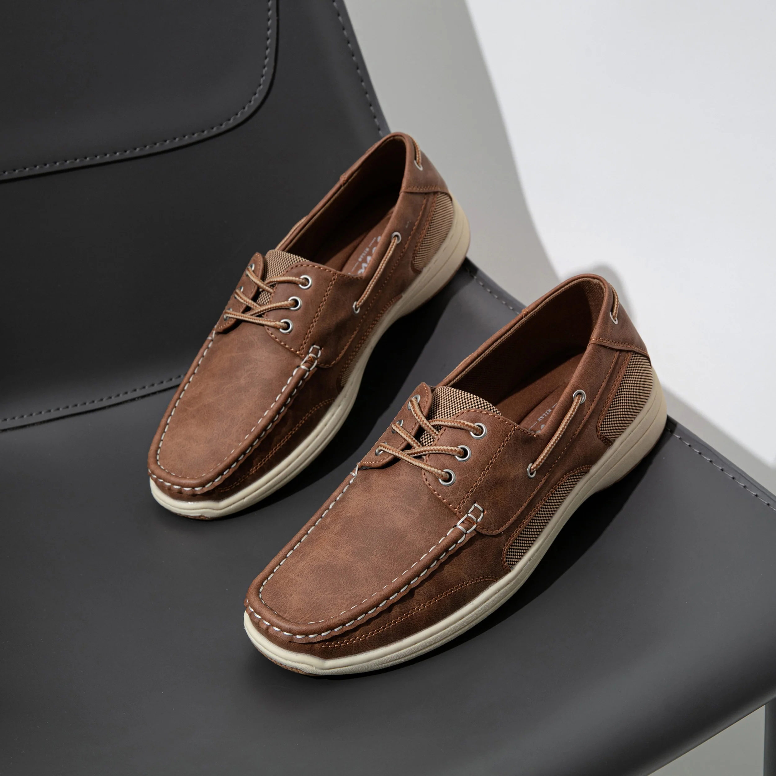 Men's Solid Colour Loafer Shoes, Comfy Non Slip Rubber Sole Casual Durable Dress Shoes, Men's Footwear - Image 9