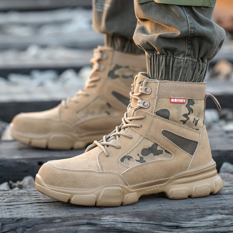 Men's Steel Toe Safety Shoes Puncture Proof Work Shoes Boots, Industrial And Construction Site, men's footwear - Image 2