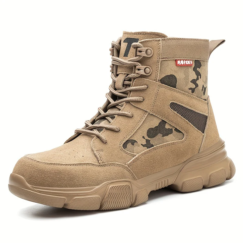 Men's Steel Toe Safety Shoes Puncture Proof Work Shoes Boots, Industrial And Construction Site, men's footwear - Image 3