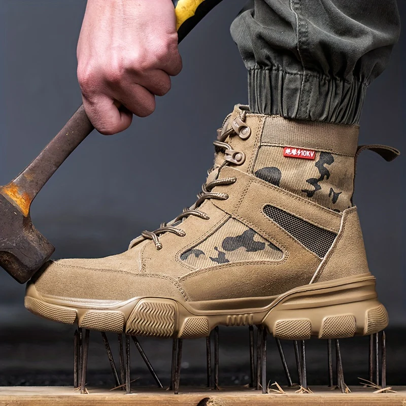 Men's Steel Toe Safety Shoes Puncture Proof Work Shoes Boots, Industrial And Construction Site, men's footwear - Image 6