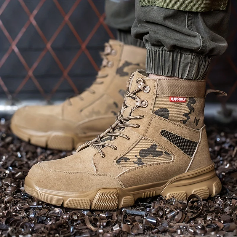 Men's Steel Toe Safety Shoes Puncture Proof Work Shoes Boots, Industrial And Construction Site, men's footwear - Image 7