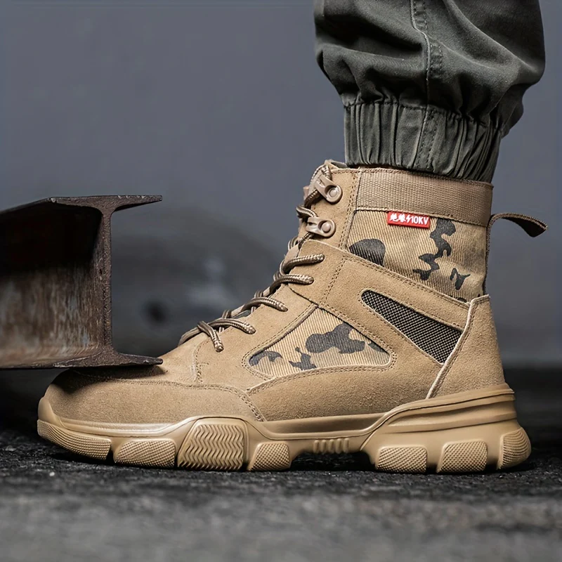 Men's Steel Toe Safety Shoes Puncture Proof Work Shoes Boots, Industrial And Construction Site, men's footwear - Image 8