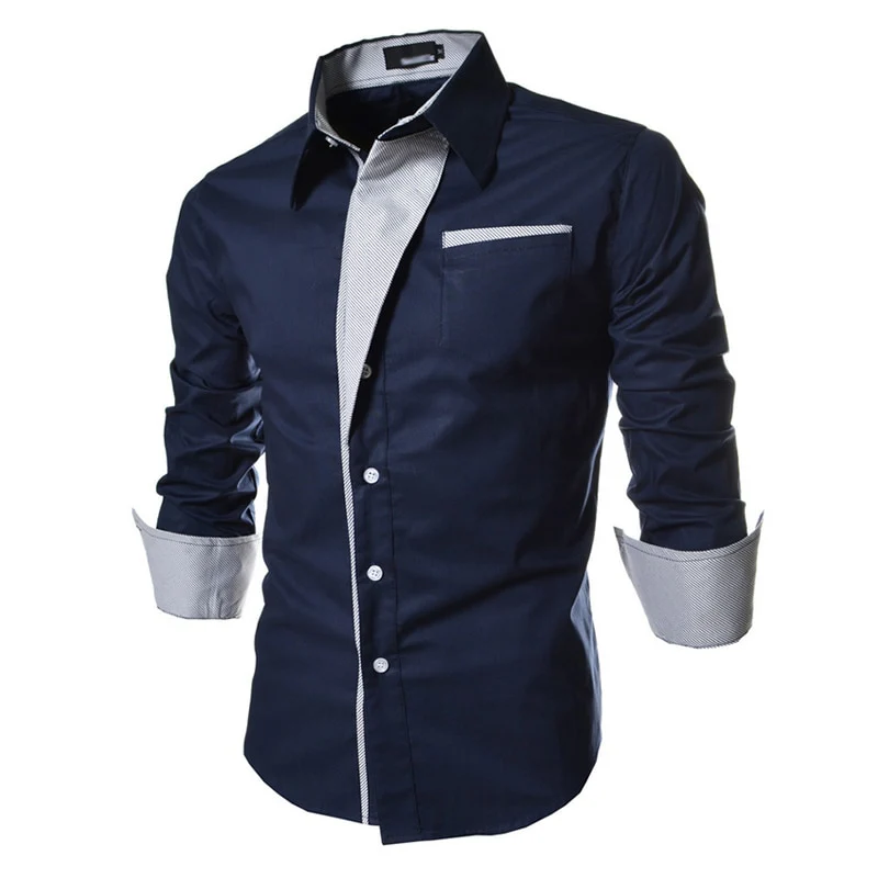 Mens Striped Shirts Long Sleeved Business Slim Fit Male Shirt Black White 2022 Social Clothes Camisa Masculina Vetement Homme - Image 2