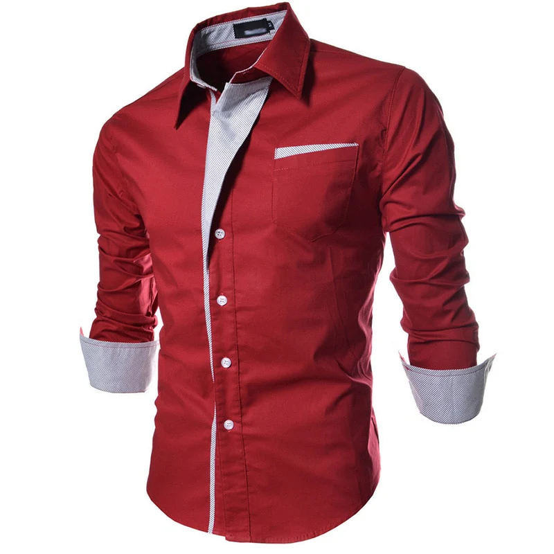 Mens Striped Shirts Long Sleeved Business Slim Fit Male Shirt Black White 2022 Social Clothes Camisa Masculina Vetement Homme - Image 3