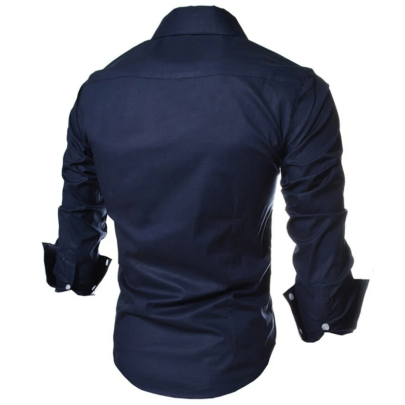 Mens Striped Shirts Long Sleeved Business Slim Fit Male Shirt Black White 2022 Social Clothes Camisa Masculina Vetement Homme - Image 9