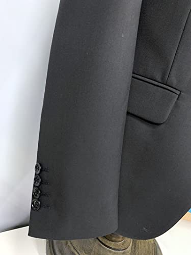 Men's Suits Slim Fit 3 Pieces Notch Lapel Formal Groomsmen Tuxedos for Wedding (Blazer+Vest+Pant)(Red,42) - Image 5