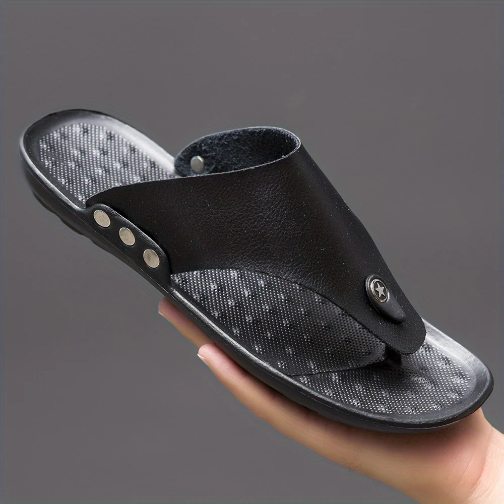 Men's Summer Rome Flip Flop Beach Sandals Comfortable T-Strap Open Toe Slipper Men Slippers - Image 21